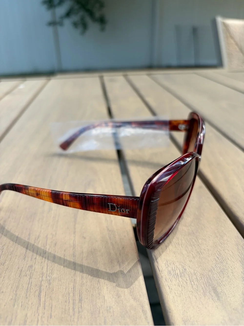 Dior Tortoise Shell Sunglasses - Brown and Amber